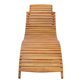 vidaXL Sonnenliegen 2 Stk. mit Auflagen Massivholz Akazie