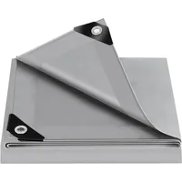 Woltu Abdeckplane wasserdicht Plane mit Ösen 140 g/m2 PE