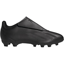 adidas X Crazyfast.4 Vel Fxg J Football Shoes (Firm Ground), Core Black/Core Black/Core Black, 34 EU