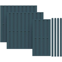 Kiehn-Holz Dichtzaun, 7-teiliges Set, aus nordischer Fichte, grau