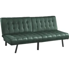 Atlantic Home Collection 2-Sitzer "Pierre", grün, B:180cm H:82cm T:86cm, ATLANTIC HOME COLLECTION, Sofas, Schlafsofa, mit 3-stufiger Rasterfunktion, mit Wellenunterfederung