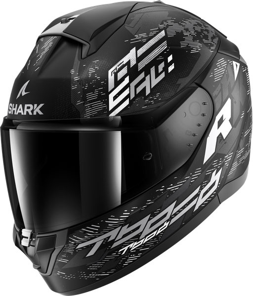 Shark Ridill 2 Molokai, Integralhelm - Matt Schwarz/Weiß/Silber - XS