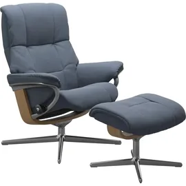 Stressless Relaxsessel STRESSLESS "Mayfair", blau (sparrow blau paloma), B:83cm H:102cm T:74cm, Leder PALOMA: PALOMA ist ein durchgefärbtes Semianilin-Möbelleder mit natürlicher Narbung.