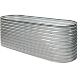 Westmann Metall Hochbeet Grow Faster silber 240 x 80 x 82 cm silber