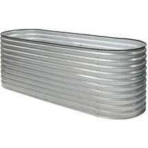 Westmann Metall Hochbeet Grow Faster silber 240 x 80 x 82 cm silber
