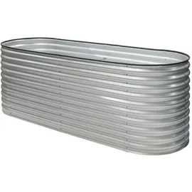 Westmann Metall Hochbeet Grow Faster silber 240 x 80 x 82 cm silber