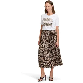Betty Barclay Maxirock Damen Animalprint Beige/Schwarz 40