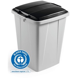 Durable Abfallbehälter Durabin ECO 90 1800505050 Rechteckig Kunststoff Grau