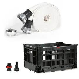 Einhell Schmutzwasserpumpe GE-DP 7535 N LL ECO Flutset (Komplett-Set, Inkl. Gewebeschlauch und Zubehör)