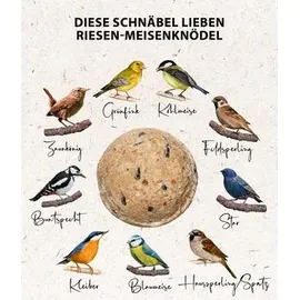 dehner natura premium Wildvogelfutter Riesen-Meisenknödel, mit Netz,
