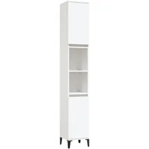 vidaXL Badschrank 30 x 30 x 190 cm Weiß Holz