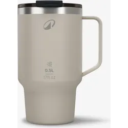 Trinkbecher isolierend Edelstahl Camping Wandern Trekking - Mug 900 0.5 l beige mondbeige No Size