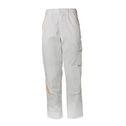 Bundhose "HIGHLINE" - 54 - weiß/weiß/gelb