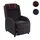 MCW Relaxsessel MCW-D68 Kunstleder 75 x 100 x 90 cm Rot/Schwarz mit Liegeposition