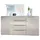 Vladon SIDEBOARD Porto Sandgrau Hochglanz