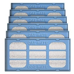 Cat Mate Ersatzfilter: Cat Mate und Dog Mate Trinkbrunnen für Haustiere (6er-Pack) (389)