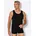 Herren Unterhemden 2er Pack Tank Top Active Flex Cotton ärmellos einfarbig Schwarz Baumwolle XX-Large