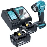 Makita DEADML 815 RT LED Akku Handleuchte 14,4 - 18 V 160 lm + 2x Akku 5,0 Ah + Ladegerät