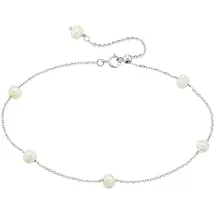 aniston jewelry & watches Armband "Schmuck Geschenk Armband mit Perlen", bunt (silberfarben, weiß), ANISTON JEWELRY & WATCHES, Armbänder, Damen, 24cm, Perlen Silber 925 (Sterlingsilber), Perlen, Silber 925 (Sterlingsilber), Armband, mit Perle (synth.)