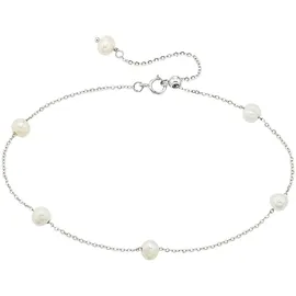 aniston jewelry & watches Armband "Schmuck Geschenk Armband mit Perlen", bunt (silberfarben, weiß), ANISTON JEWELRY & WATCHES, Armbänder, Damen, 24cm, Perlen Silber 925 (Sterlingsilber), Perlen, Silber 925 (Sterlingsilber), Armband, mit Perle (synth.)