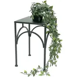 DanDiBo Ambiente DanDiBo Blumenhocker Metall Schwarz Eckig 33 cm Blumenständer Blumensäule 96449 m Pflanzenhocker Modern Pflanzenständer