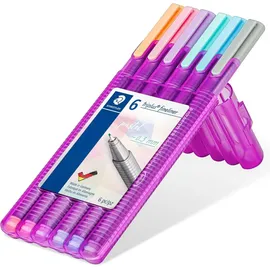 Staedtler triplus fineliner 334 Fineliner, 6er Set, 334 SB6 PA