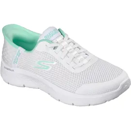 SKECHERS Go Walk Flex Grand Entry Damen Slip-On Weiß/Mint 36