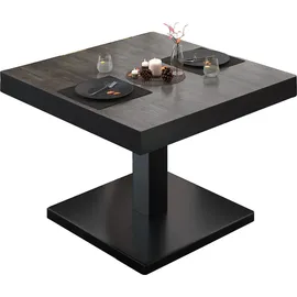 GGM Möbel Bistro Loungetisch 70 x 70 x 41 cm Wenge/Schwarz
