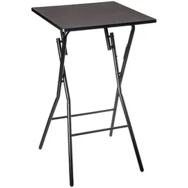 5five simply smart Klappbarer Bartisch 60 x 60 cm Schwarz