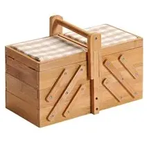 KESPER Nähkästchen braun Bambus B/H/T: ca. 29x19x16,5 cm - Braun