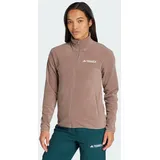 adidas Multi Essentials Fleece Mit Durchgehendem Reißverschluss - Trace Brown - M