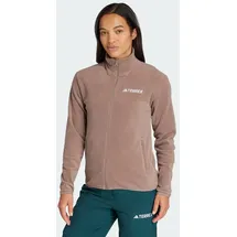 adidas Multi Essentials Fleece Mit Durchgehendem Reißverschluss - Trace Brown - M