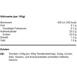 Heinz Tomato Ketchup CUBE Sachet fruchtig würzig 100 x 17ml 1700ml