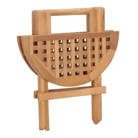 vidaXL Klappbarer Gartentisch 50x50x50 cm Teak Massivholz