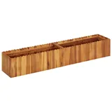 vidaXL Garten-Hochbeet Massivholz Akazie 150 x 30 x 25 cm
