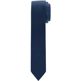 Olymp Herren Krawatte Krawatte,Einfarbig,super slim,blau 15