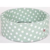 KNORRTOYS Knorrtoys® Bällebad »Soft, Green White Stars«, weiß