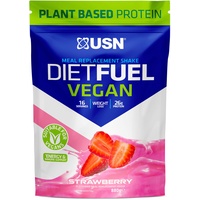 USN Diet Fuel Vegan Erdbeere 880g, Protein, milchfreies Diät Whey-Protein Pulver auf pflanzlicher Basis, unkomplizierter Veganer Protein Shake als Mahlzeitenersatz