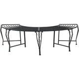 vidaXL Baumbank 160 x 80 x 44 cm Schwarz