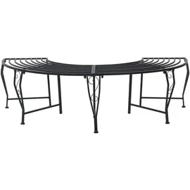 vidaXL Baumbank 160 x 80 x 44 cm Schwarz