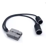 Offgridtec Anderson-Stecker Adapterkabel 20 cm auf 2x 15A Zigarettenanzündersteckdosen