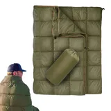 Generisch Packbare Daunen-Campingdecke | Campingdecke für drinnen und draußen | Leichte Campingdecke, wasserdichte Campingdecke für Camping, Outdoor, Reisen