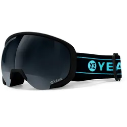 YEAZ Ski- und Snowboard-Brille schwarz/matt schwarz BLACK RUN