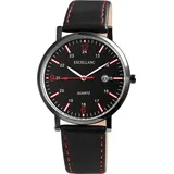 Excellanc Herren – Kunstleder, Analog Quarz, Datumsanzeige
