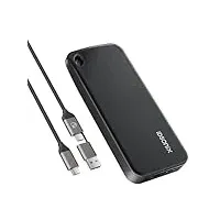 iDsonix Portable SSD 1TB Externe Festplatte, USB 3.2 GEN 2 bis zu 1000 MB/s, Externe Solid State Laufwerke mit 2 in 1 USB C Kabel für Xbox Series Gaming, Mac, iPhone 15 Pro, PC, Laptops (i10PRO)