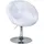 Svita Cocktailsessel HAVANNA Samt 62 x 88 x 58 cm Weiß drehbar, höhenverstellbar