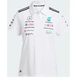 adidas PERFORMANCE Funktionsshirt MERCEDES - AMG PETRONAS FORMULA ONE TEAM POLOSHIRT / White Melange / Black / 2XL
