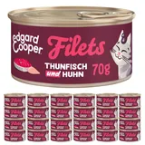 edgard & cooper® Nassfutter Wildfang-Thunfisch & Freilaufhuhn 24 x 70 g