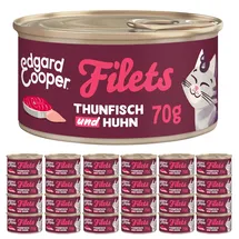 edgard & cooper® Nassfutter Wildfang-Thunfisch & Freilaufhuhn 24 x 70 g