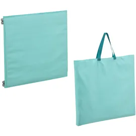 [en.casa] Donostia 2er Set Gartenliege 143 x 48 x 0 cm Türkis